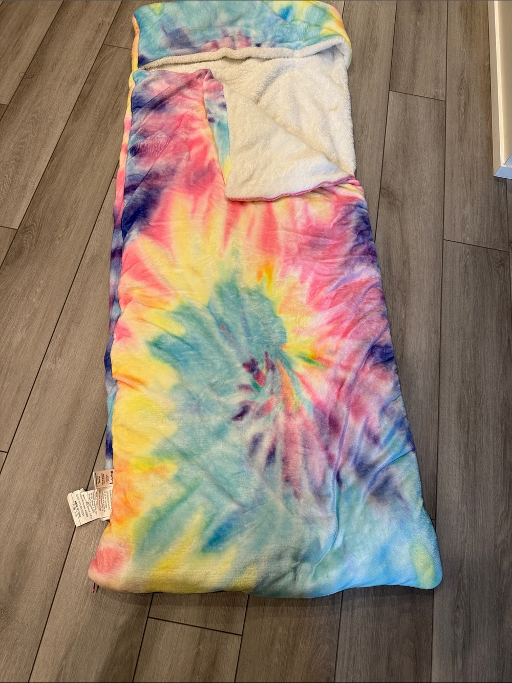 Tie-Dye Sherpa-Lined Sleep Sack - Multicolor